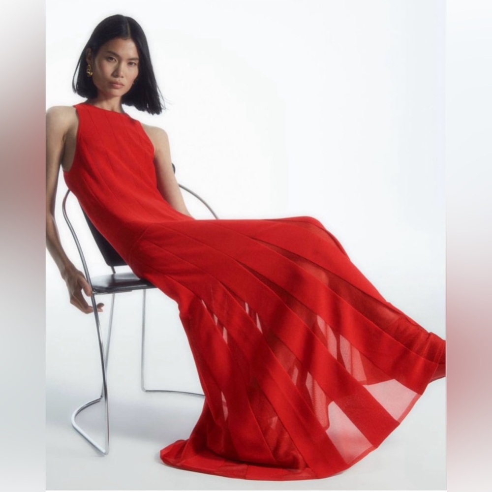 COS Vibrant Red Maxi Dress
